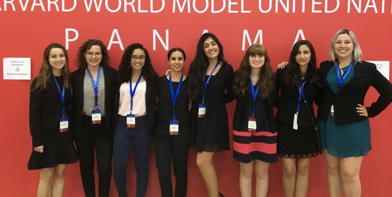 Model UN students