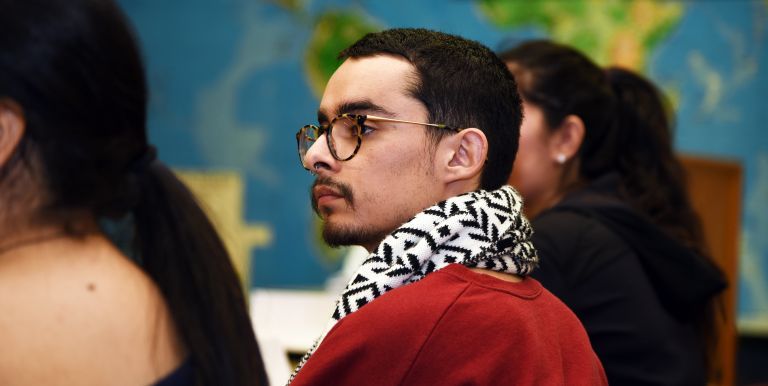 student at OASIS lecture