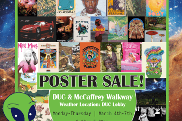 image of different posters for sale with dates of event listed