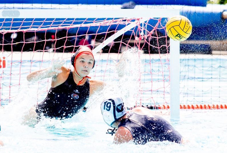 Clara Vulpisi competes with University of the Pacific's women's water polo team. 